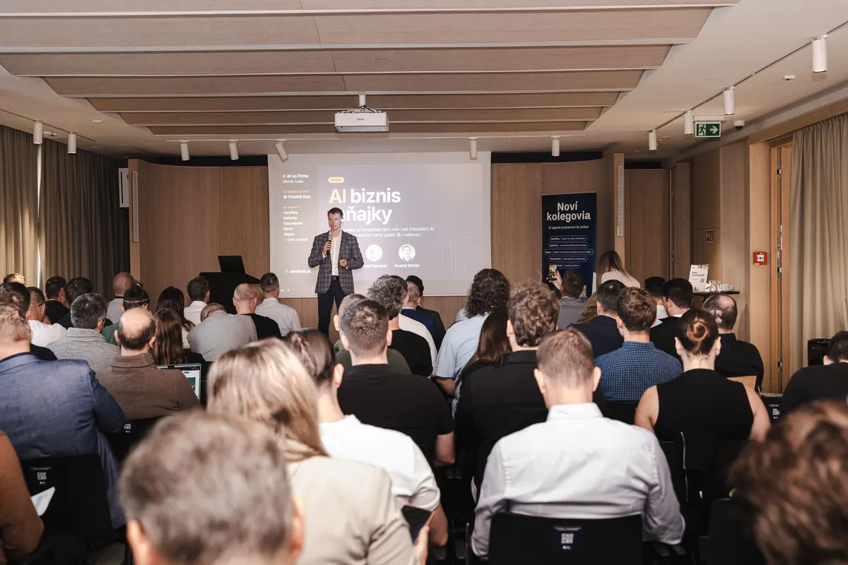 The audience at AI vo firme, seen from the back of the room
